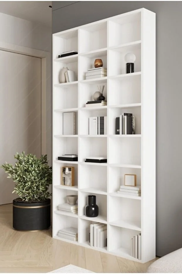 24 RAFLI ÇOK AMAÇLI DOLAP - KİTAPLIK 